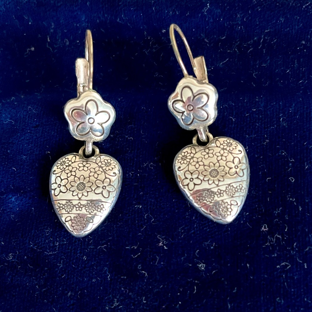 Brighton silver earrings.